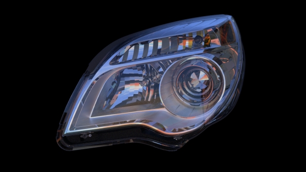 Headlamp with lens cover